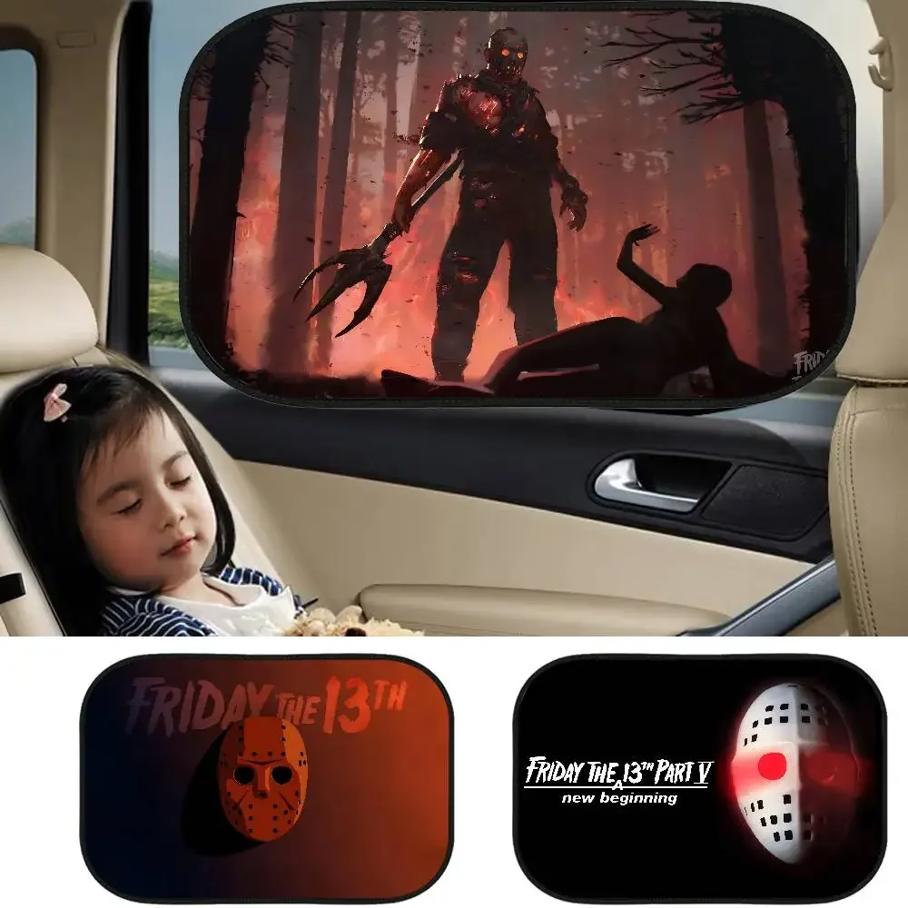 

Film F-Friday The 13th Side Window Sun Shade For Car Electrostatic Curtains Anti-Glare Car Sun Protection Cover UVR Blocking