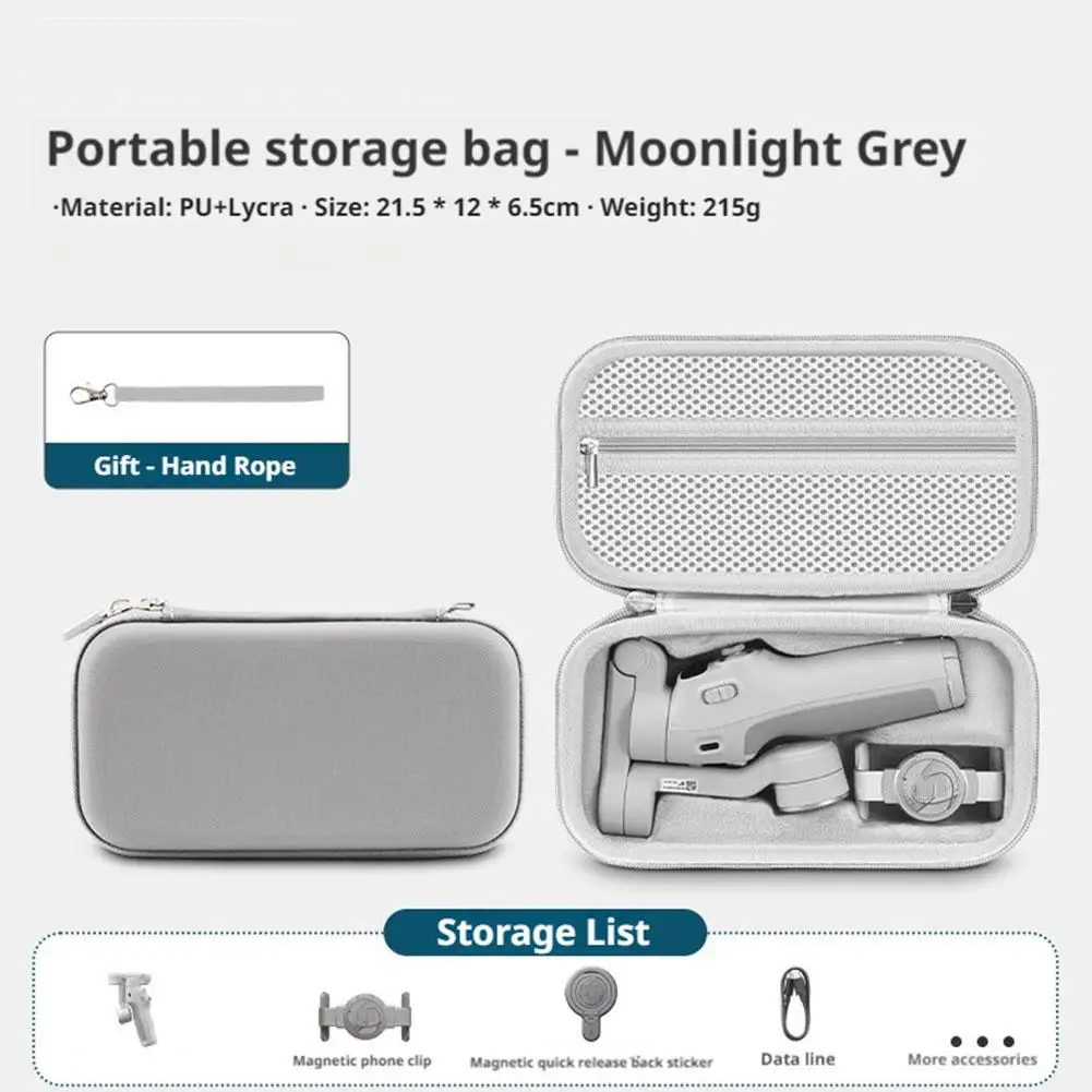 Bolsa dura Eva para Dji Om 7, bolso de transporte portátil para Dji Osmo Mobile 7p, estabilizador de cardán de mano, almacenamiento con Zi U1j3