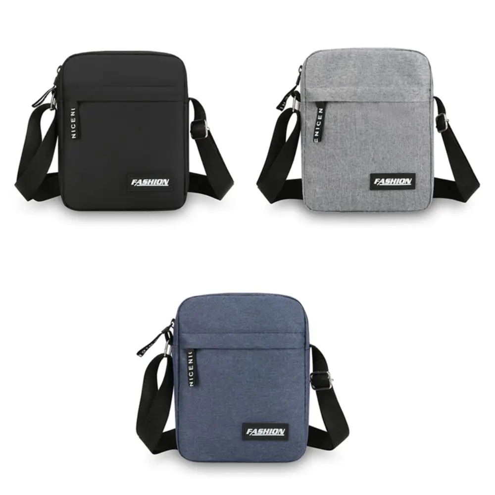 New Nylon Shoulder Bag Black Grey Blue Business Crossbody Bag Casual and Fashionable Men Hand Bag
