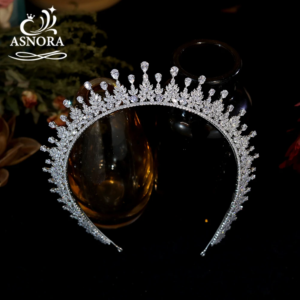 

Fascinator Tiara Wedding Hair Accessories Cubic Zirconia Crown Bridal Wedding Accessories Tocado Novia Bridesmaid Gift Headband