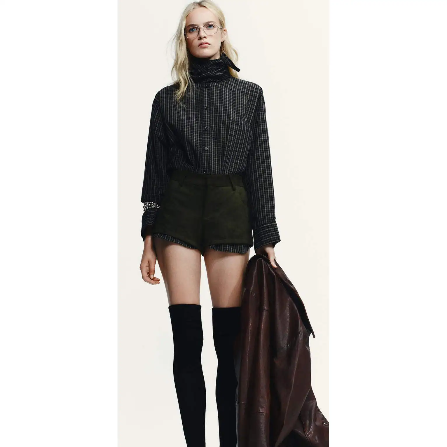 وشاح منقوش من القطن من Faionable ZR Sle للنساء irt Street Sle فضفاض مناسب من ألياف البوليستر طويل Sve irt مع ربطة عنق