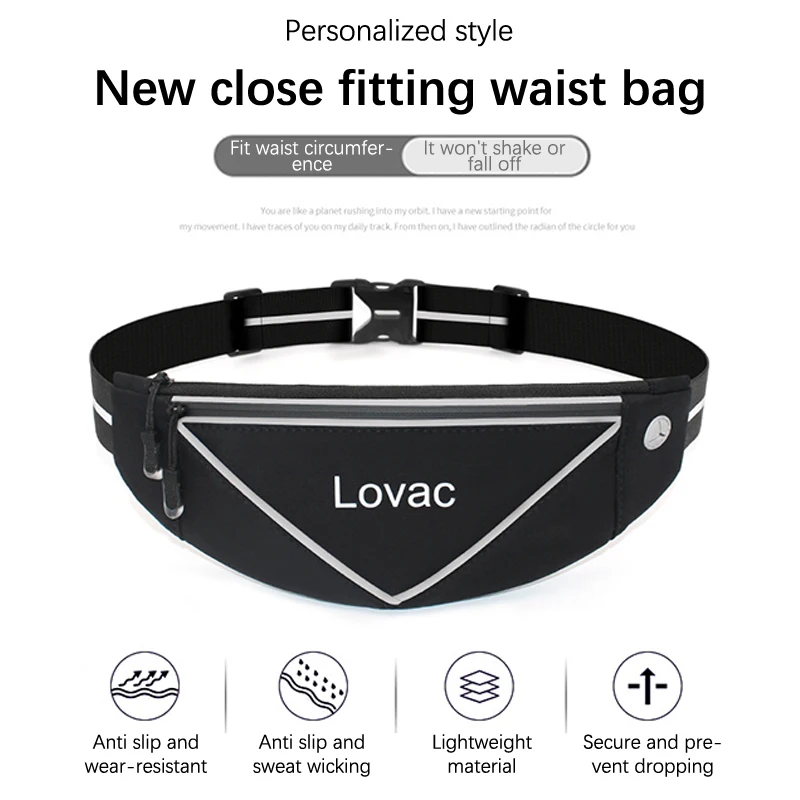 Professional Running Waist Bag Sports Belt Pouch Mobile Phone Case Men Women Hidden Pouch Gym Sports Bags Running Pack