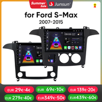 Junsun Wireless CarPlay Car Radio For Ford S Max S-MAX 2007 2008 2009 2010 2011 2012 2013-2015Android autoradio Head Unit RDS