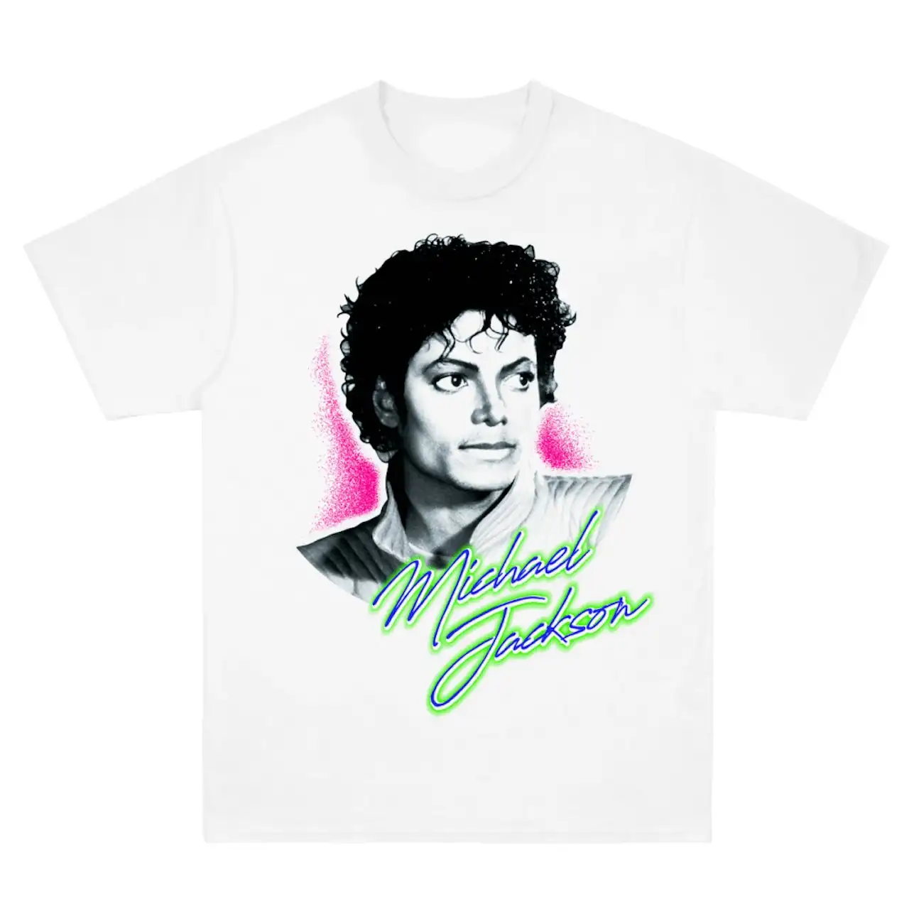 2026 New Michael Jackson Michael Jackson American Vintage High Street Trend Men's Oversize T-Shirt Mens Women's T Shirts image 3