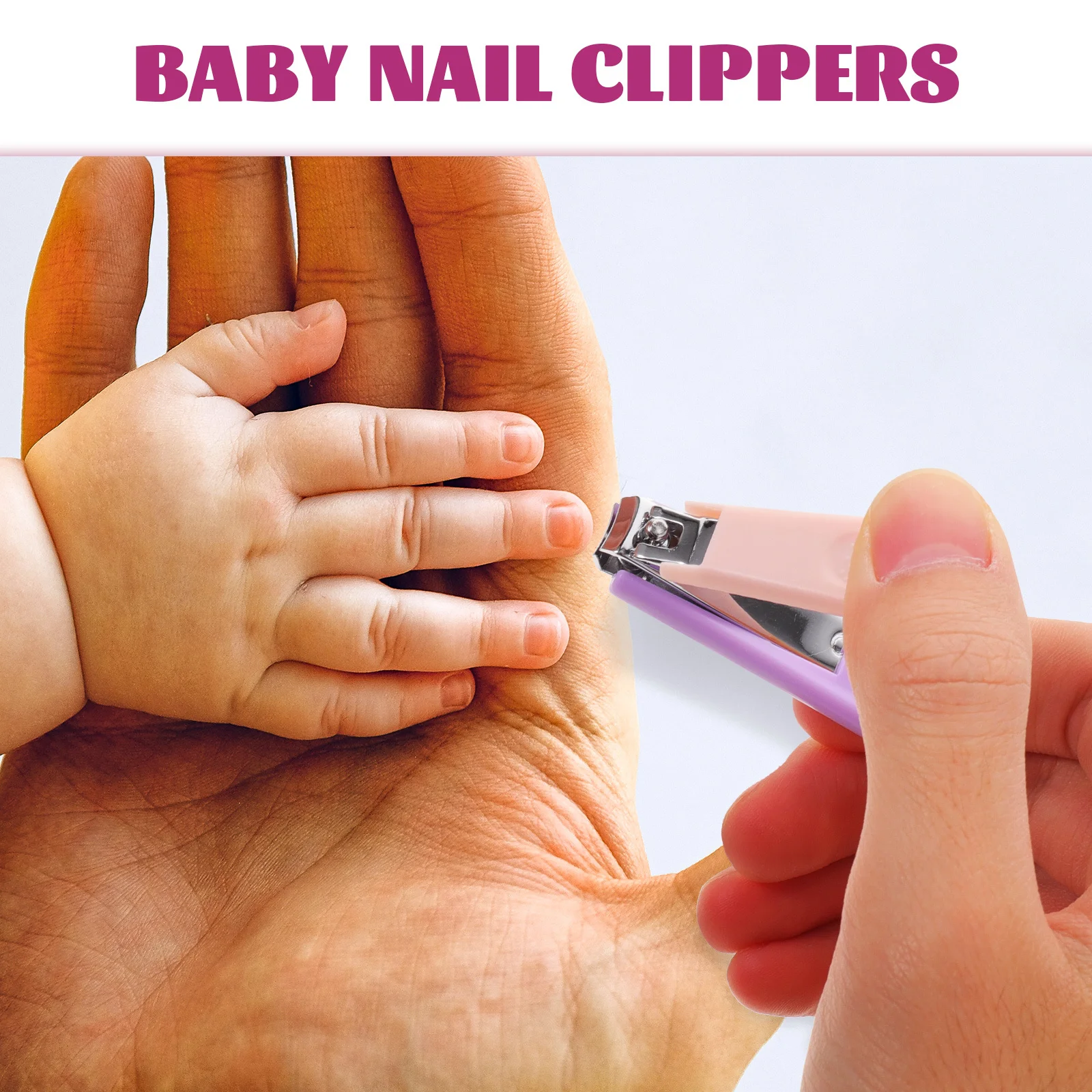 

1Set Baby Nail Clippers Newborn Infant Manicure Kit Durable Storage Case Safe Stainless Steel Blades Baby Grooming Essentials