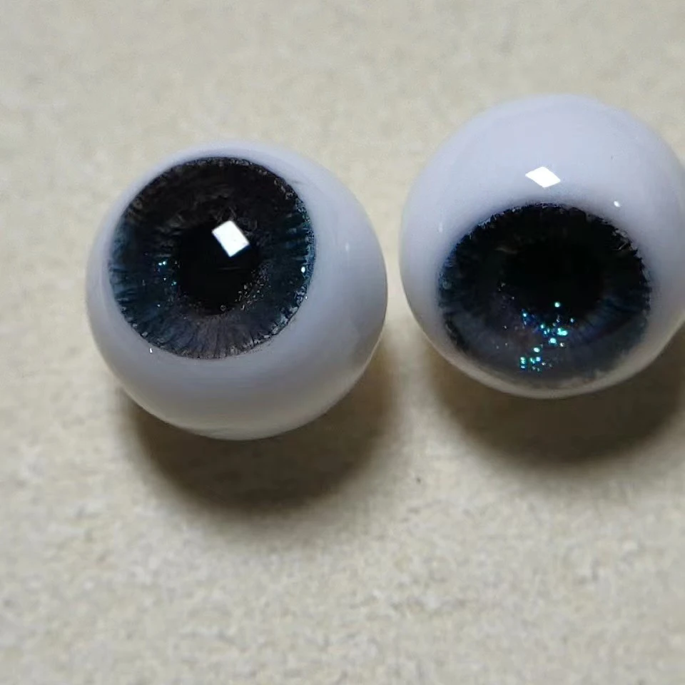 8mm Doll Eyes Resin Pure Circle Eyeball Small Size Eyes DIY Handmade Doll Accessories Eyeball For BJD Doll Plaster Eyes