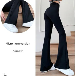 Begrüßungshose weiblicher Taille, enge Hosen, Mikrohorn, Haifischhosen, Plüsch, heiß, elegant, Büro, Damen, Winter, Y2K 8 Hauptverkäufe laute kostenlose Fire Shirts - №7
