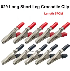 Insulated Crocodile clip Plastic Handle Cable Lead Test Charging Clamp Metal Crocodile Clamp Length 50mm