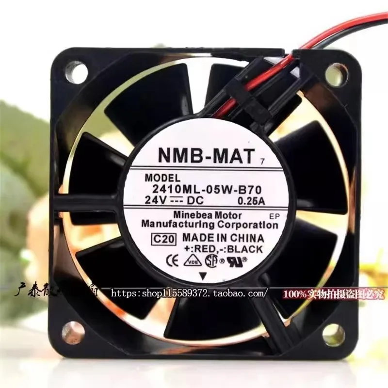 

Оригинальный 2410ML-05W-B70/79 60*60*25 мм 6 см 24 В 0,25 А двойной шар преобразователь Schneider охлаждающий вентилятор