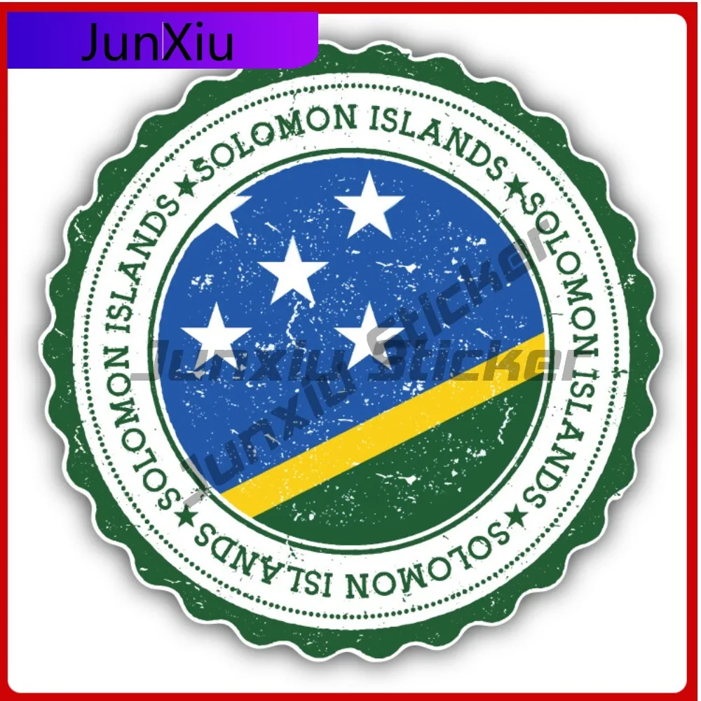 

Solomon Islands Flag Creative Sticker Stamp Car Decal Bumper Stickers Cute Style Truck Use For Car Win Vehicle Exterior Decor