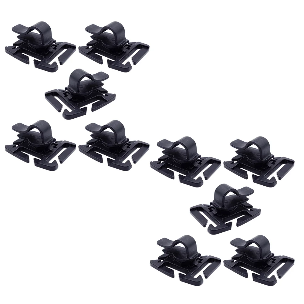 

10pcs Water Bag Clips Black Durable Lightweight Abs Outdoor Water Bag Clamp Backpack Mounting Drinking Organizer Outdoor