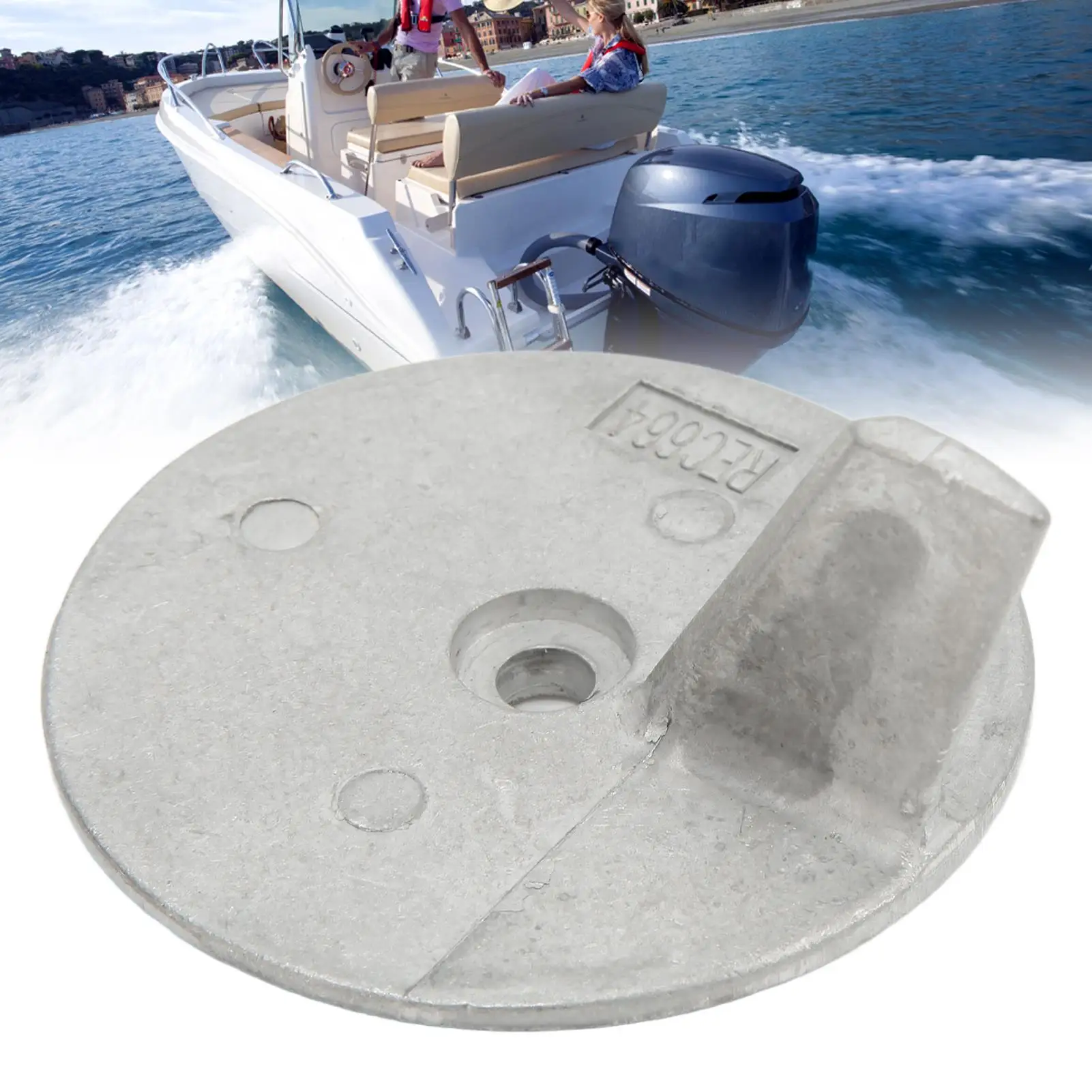 for 20 50 HP Outboard Trim Tab Anode for Hydrodynamic Rust Resistance