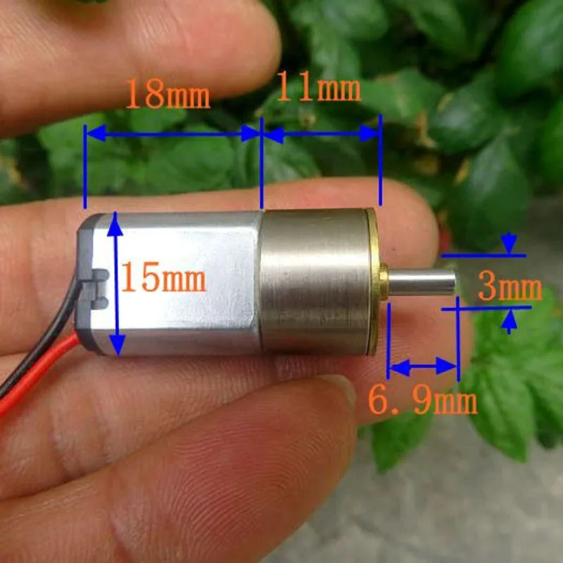 Mini 16mm diameter 030 Geard Motor All Metal gearbox Gear Reduction Motor High Torque DC 5V 80RPM Slow Speed F0r Smart Car Robot