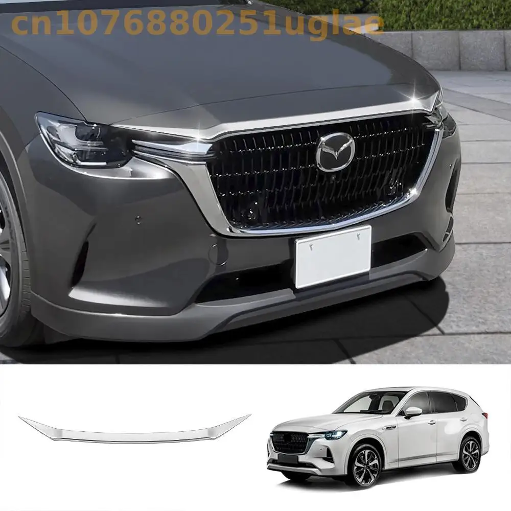 

Car Accessories For Mazda CX-60 2022 Front middle net hood trim strip engine hood trim strip electroplated sequin