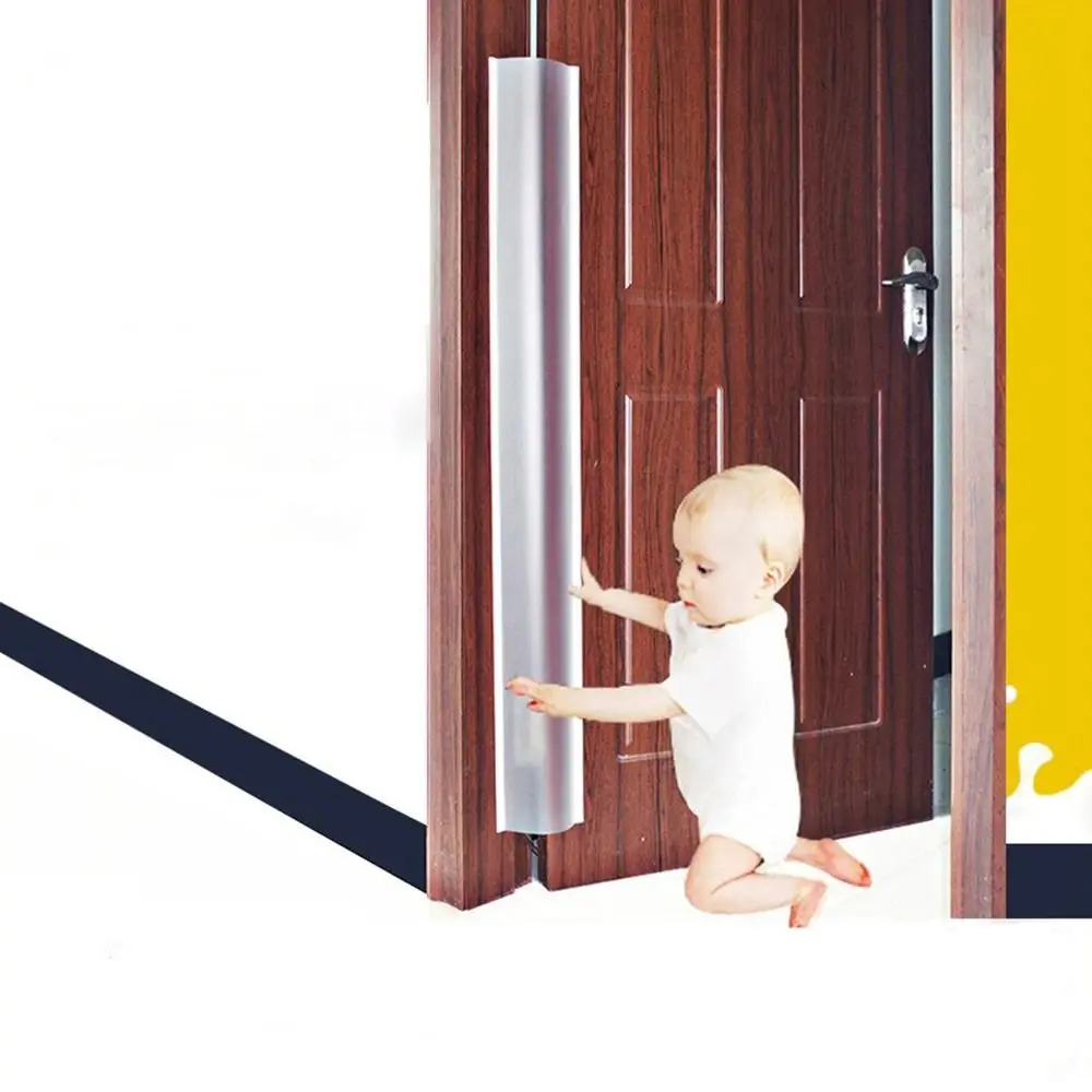 120cm Finger Pinch Door Guard Translucent Seamless Door Hinge Protector Cover Anti-pinch Safety Door Stopper Kindergarten