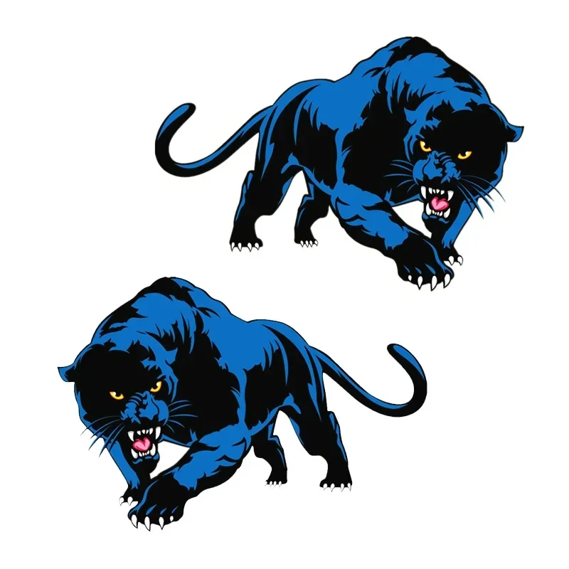 

Creative Blue Panther Roaring Car Sticker Personality Waterproof Vinyl Decals Refrigerator Laptop Windshield Car Accessories