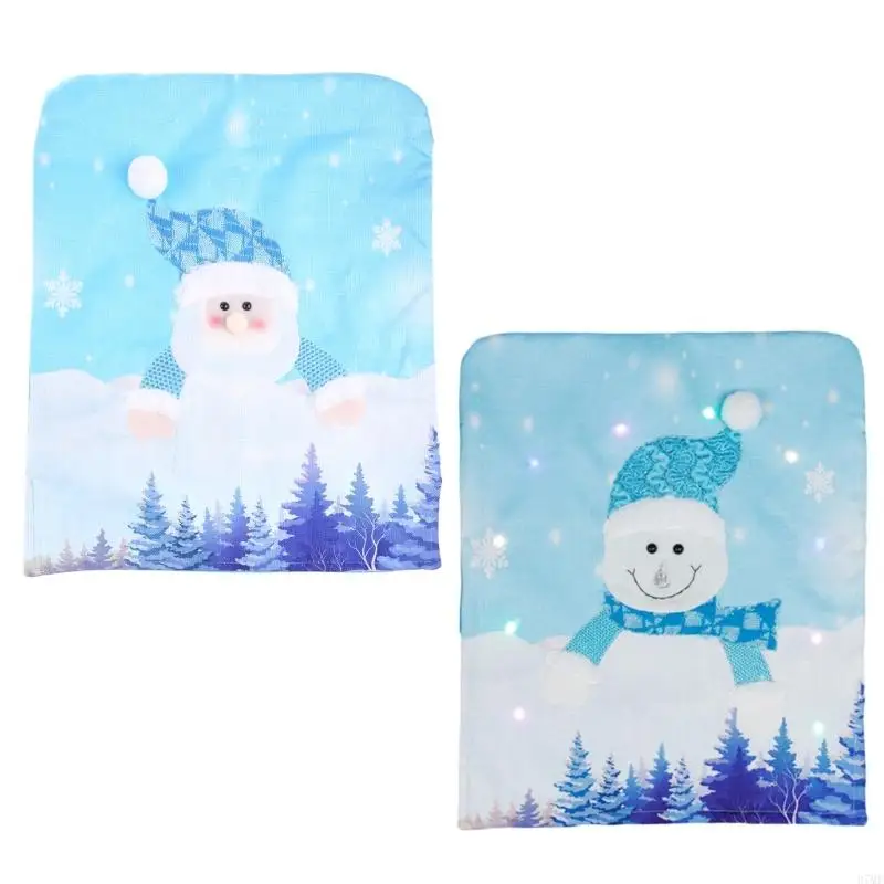 37MF светодиодный рождественский стул крышка Санта -Клауса снеговика декоративное освещение 37MF светодиодный рождественский стул крышка Санта -Клауса снеговика декоративное освещение