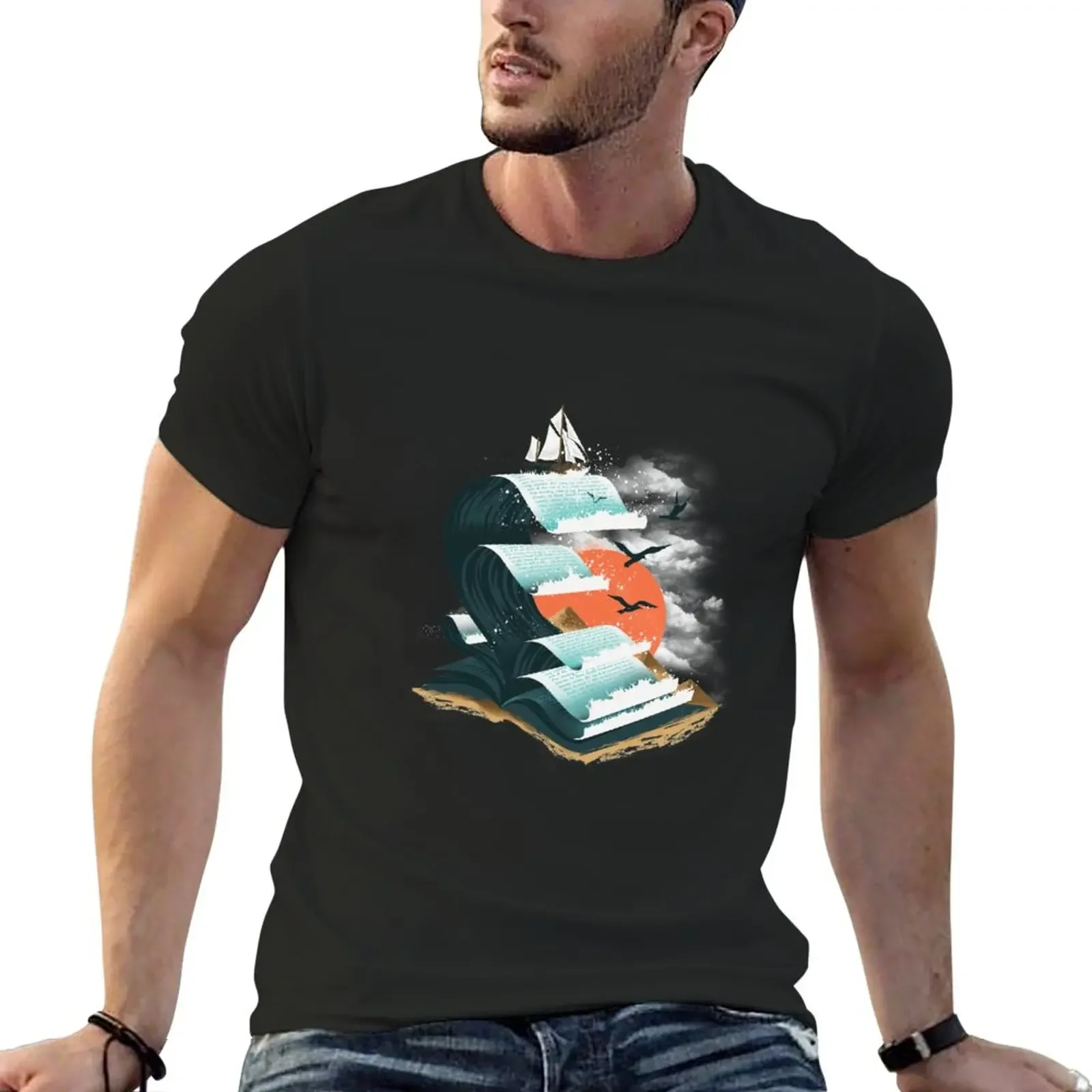 

New Waves of Knowledge T-Shirt hippie clothes sublime t shirt plain white t shirts men