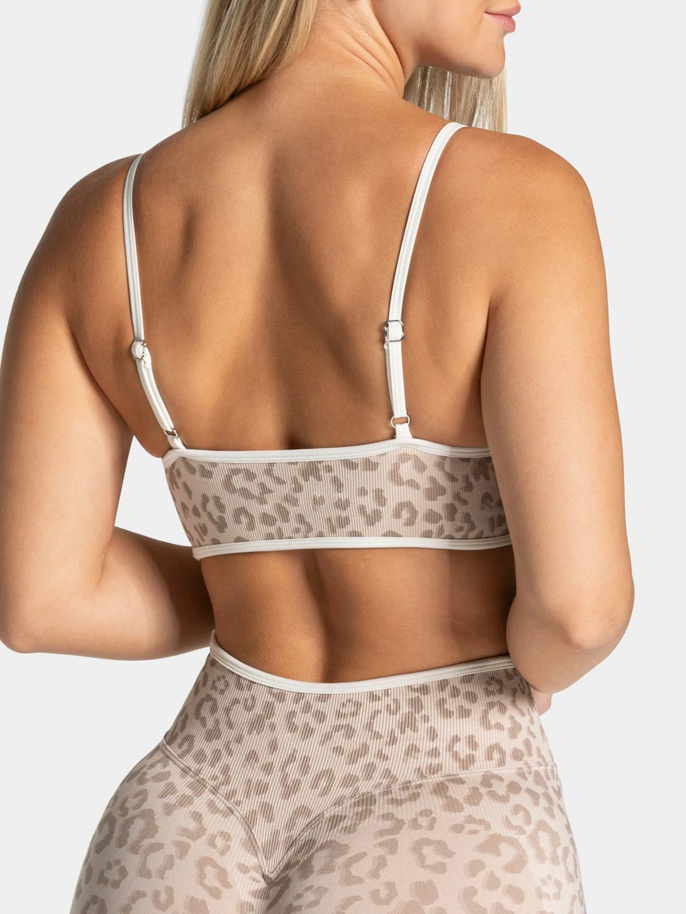 Women High Elastic Leopard Print Sports Bra Shockproof Anti-sagging Push Up Fitness Yoga Workout Tops