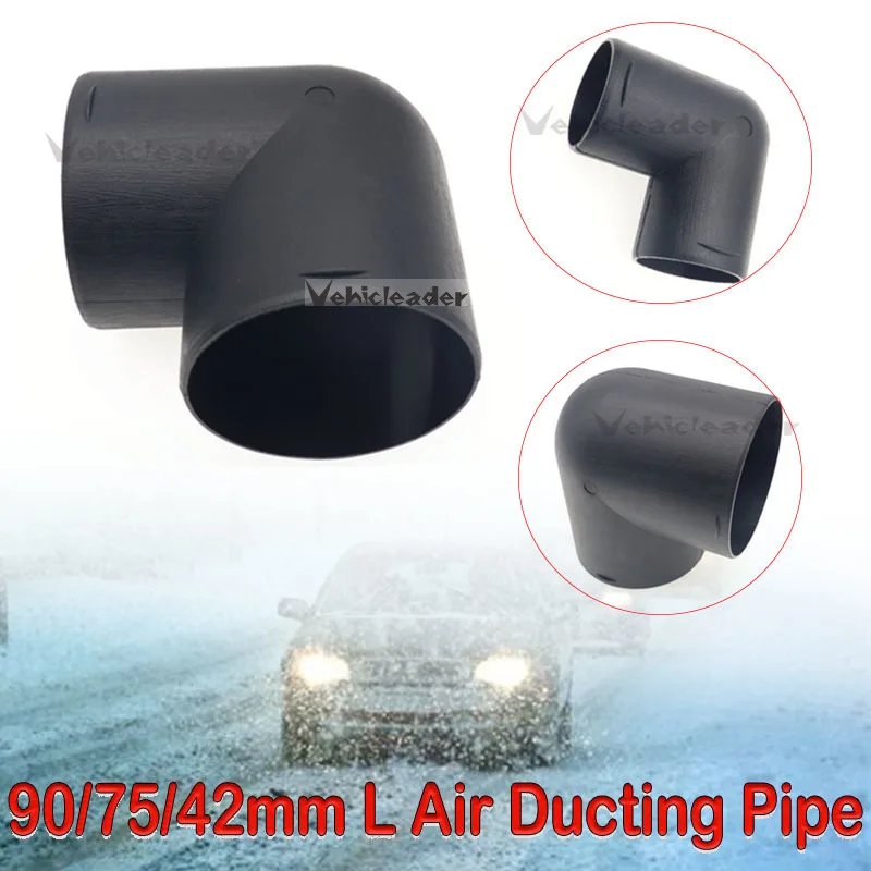 42/75/90mm Air Vent Ducting Pipe 90°Elbow Pipe Outlet Exhaust Connectors Joiner For Eberspaecher Webasto Diesel Parking Heater