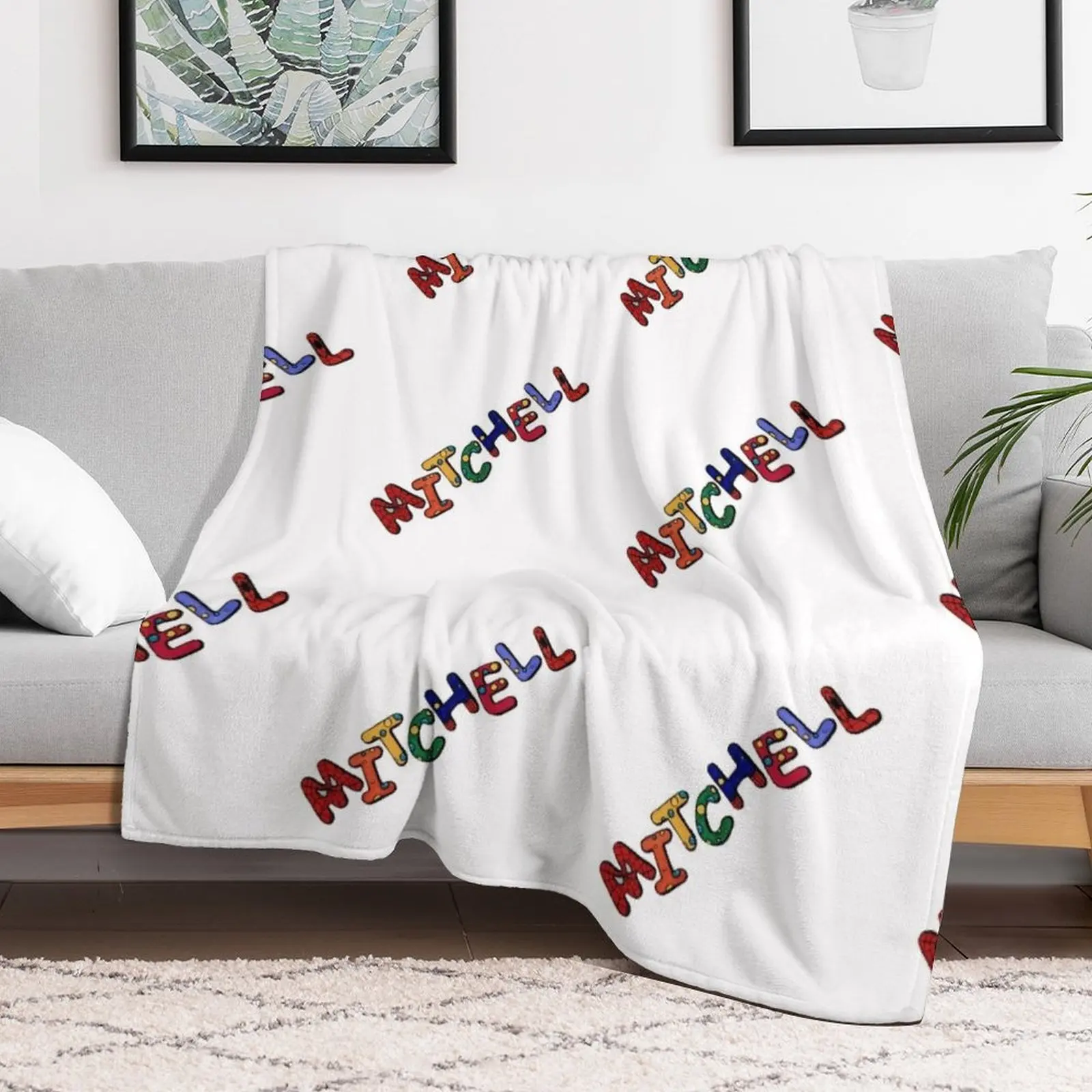 Mitchell Throw Blanket Summer Beddings Thin Decorative Sofa Tourist Blankets