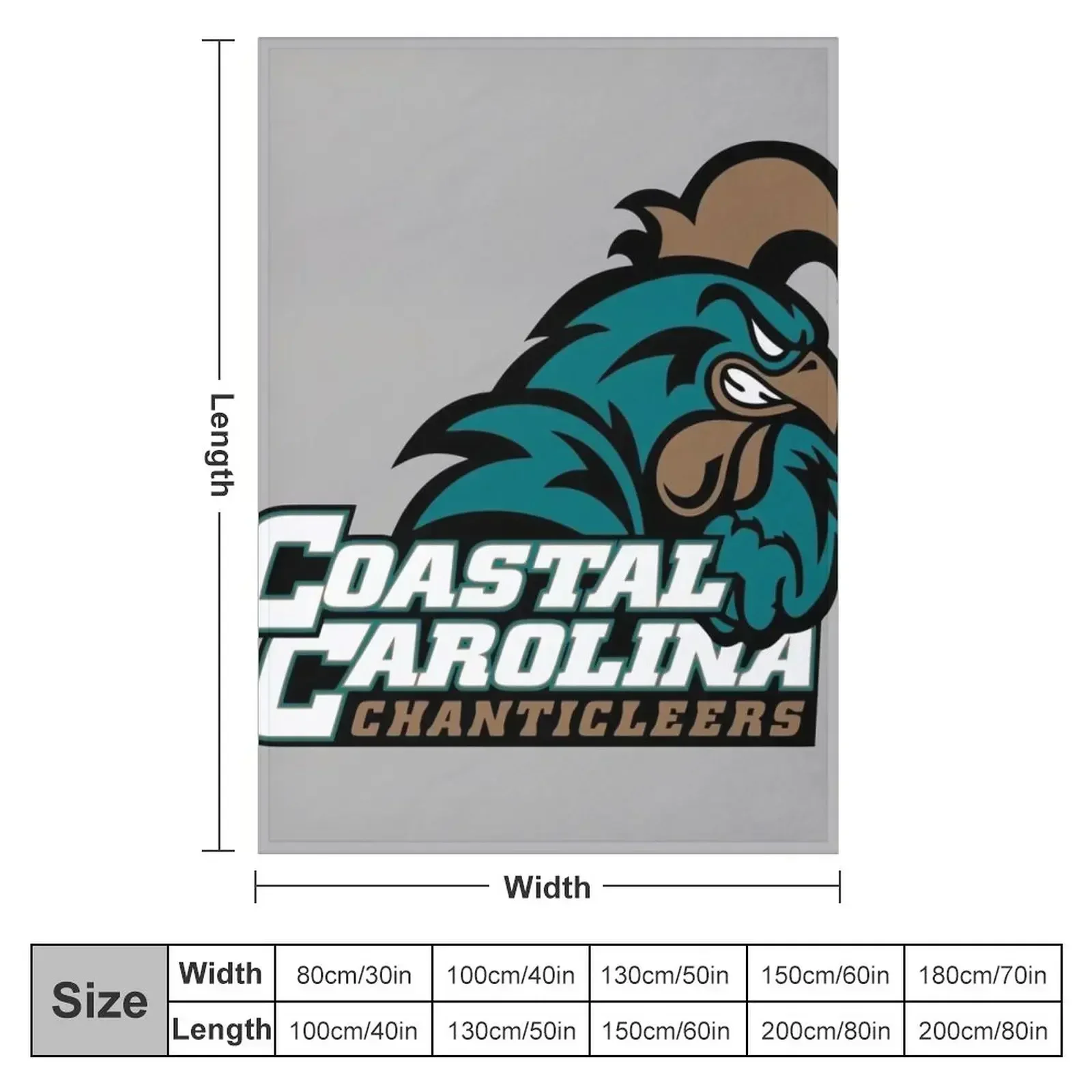 coastal carolina chanticleers Throw Blanket Flannels Hairys Decorative Sofas Sleeping Bag Blankets