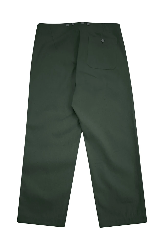 GUHF-006 WWII German Luftwaffe Summer HBT Reed Green Drill Flight Trousers