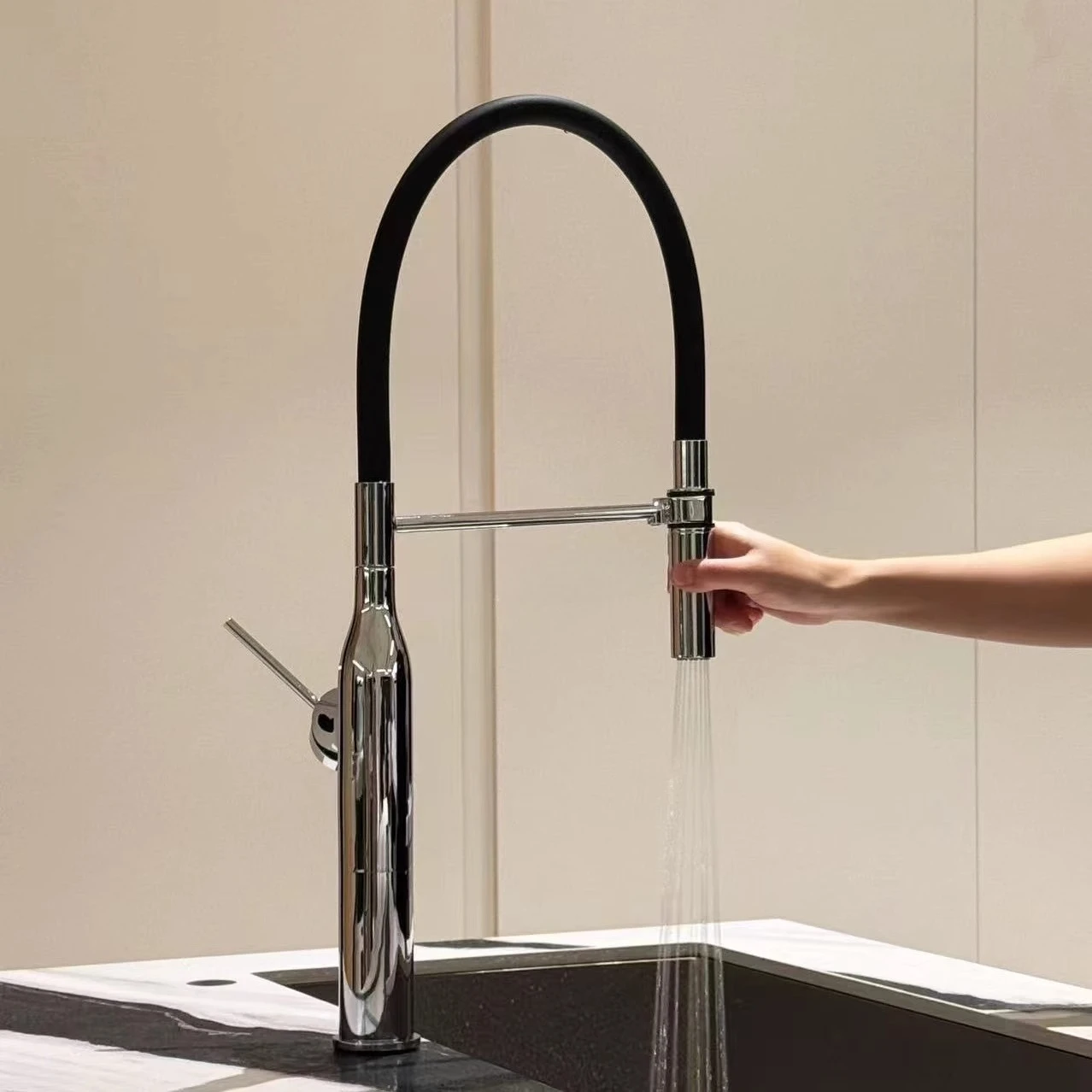 

Rotary vegetable washing kitchen low lead copper faucet