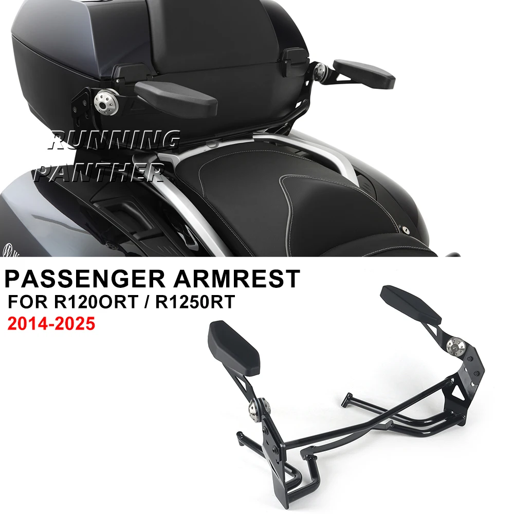 

Motorcycle Black Adjustable Stealth Rear Passenger Armrests Motorcycles Accessories FOR BMW R1200RT 1200RT R1250RT 2014 - 2025