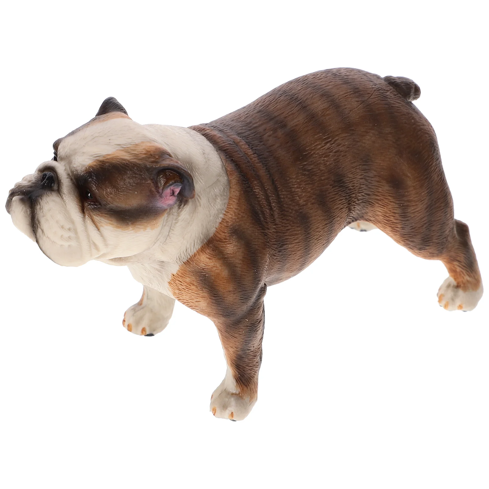 

Bulldog Sculpture Exquisite Model Simulation Figurine Decor The Animal Plastic Decoration