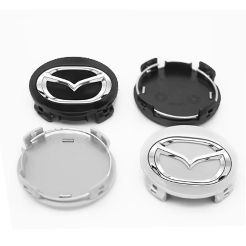 4pcs 56mm Car Wheel Center Cover Hub Cap Badge Emblem Auto Accessories For Mazda 3 6 2 5 Atenza Axela Demio CX3 CX5 CX-5 MS RX8