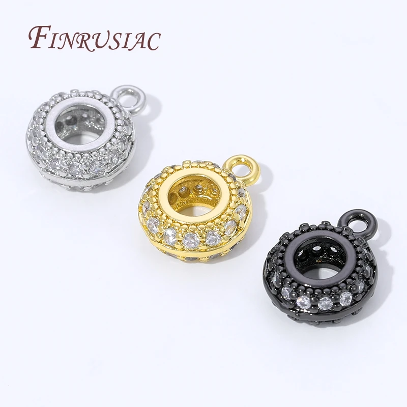 18K Gold Plated Brass with Zircon Bails,Jewelry Bail,Necklace Pendant Holder,Bails For Pendants,Supplies For Jewelry Accessories