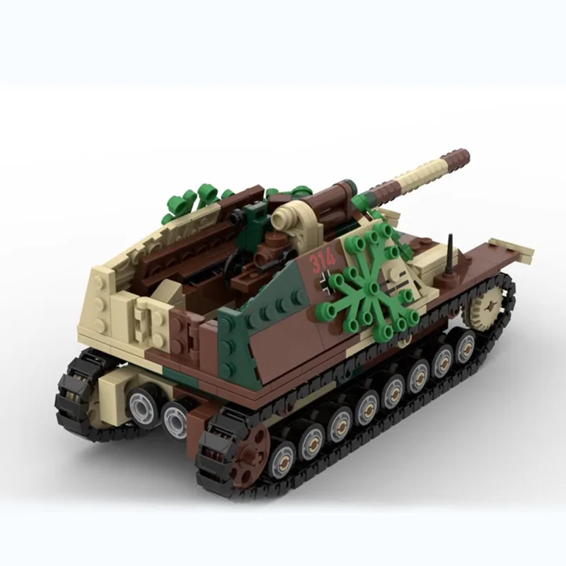 Hummels Military Tracked Model Heavy Tank Building Blocks Educational Assembled DIY Toys Gifts WW2 Army City Bricks Kids Toys