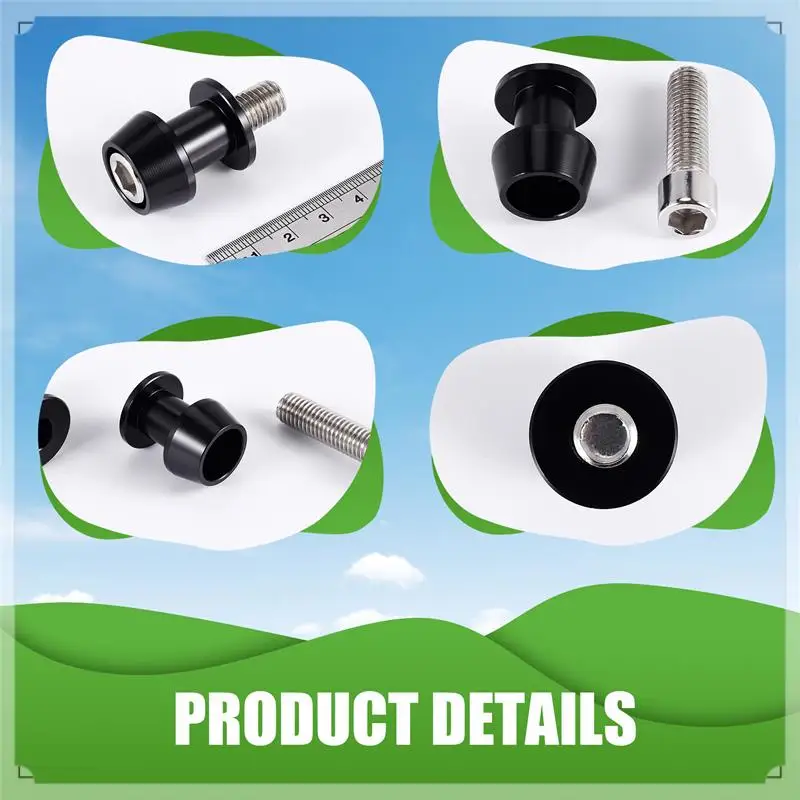 2X Motorcycle CNC Swingarm Swing Arm Spool Sliders Stand Bobbins 10Mm For Kawasaki Ninja 250 ER6 Z 250 ER6F