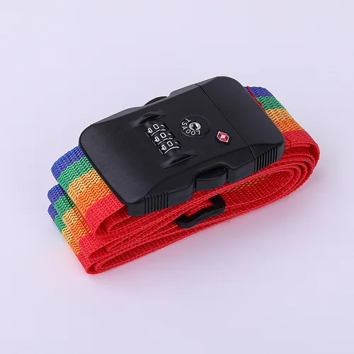 Imagen 2 del producto TSA contraseña cerradura de aduana equipaje cinturón cruzado maleta de viaje ajustable banda maleta de equipaje cuerda 2M correas accesorios de viaje