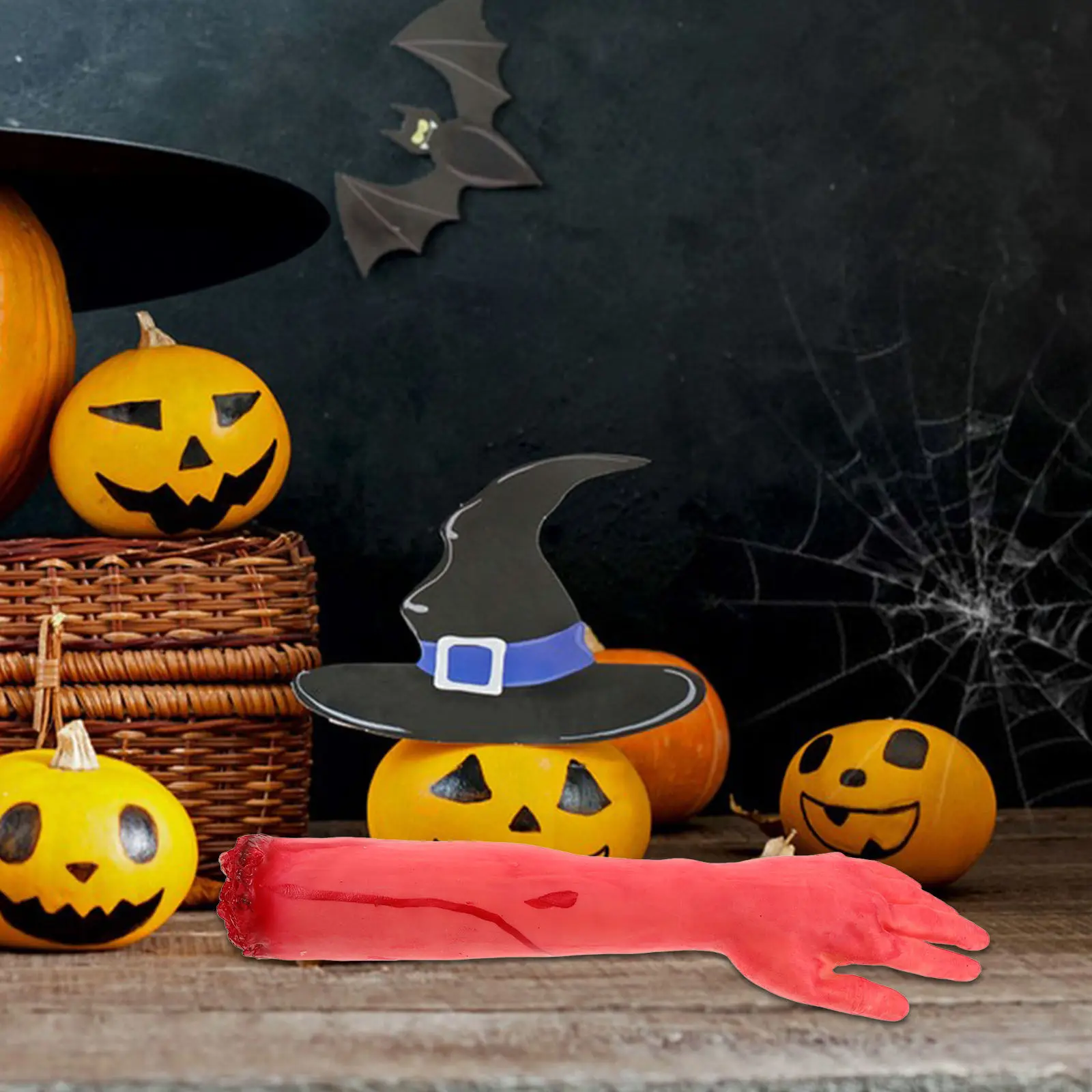 

Realistic Halloween Broken Arm Prop Vinyl Separated Arm Decoration Scary Party Outdoor Horror Decor Crime Scene Decorations