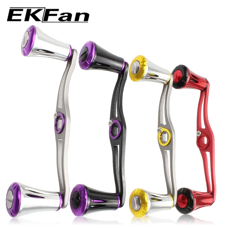 EKFan 120mm Angelrollen-Griff aus Aluminiumlegierung mit Doppelknopf, 7*4/8*5mm Loch für A/S/D Baitcasting- und LURE-Rollen, Zubehör – Detail 5