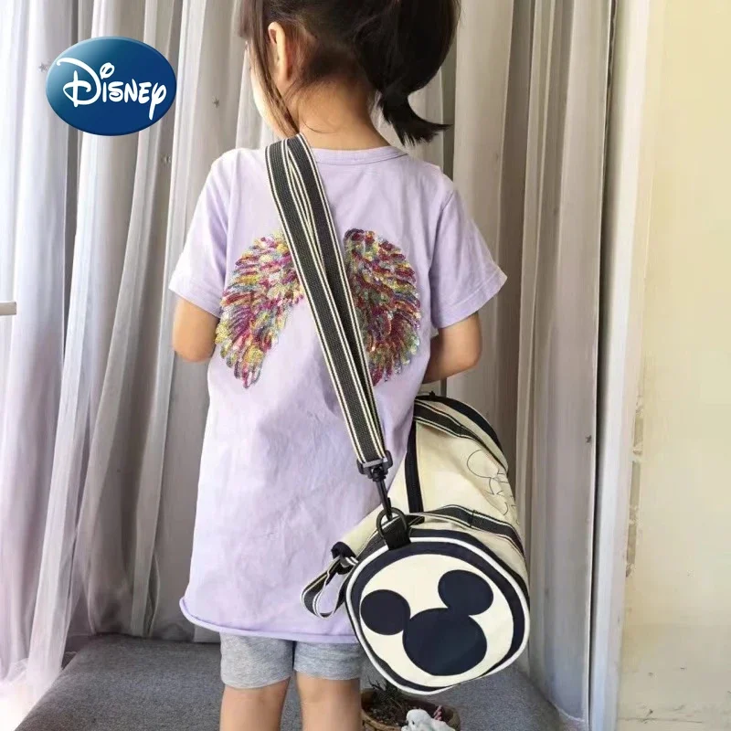 Disney Mickey New Children's Travel Handbag Luxury Brand Original Children's Bag Cartoon Cute Children's Shoulder Messenger Bag