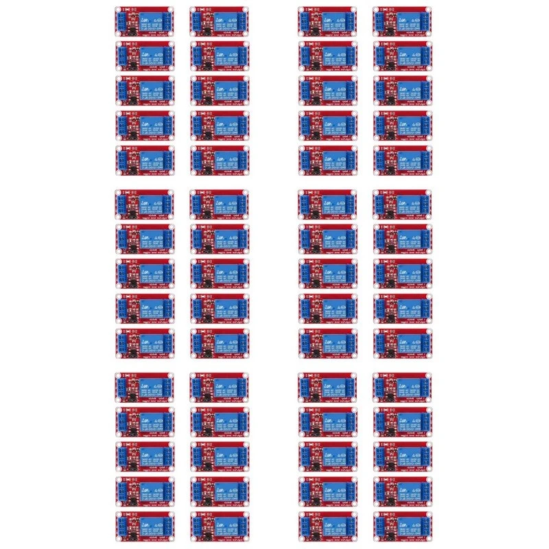 60Pcs Relay Module DC 12V Relay Board 1 Channel With Optocoupler Isolation Support High Or Low Level