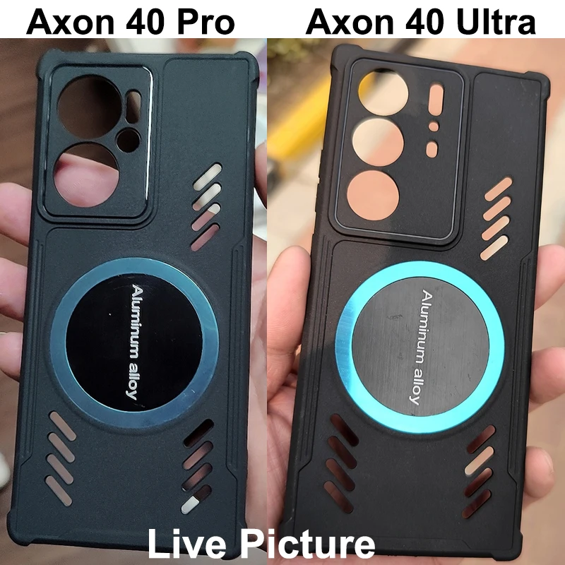 For ZTE Axon 40 Ultra Case Axon40Ultra Aluminum Alloy Heat Dissipation Shell For Axon 40 Pro Graphene Cooling Cover Axon 40Pro