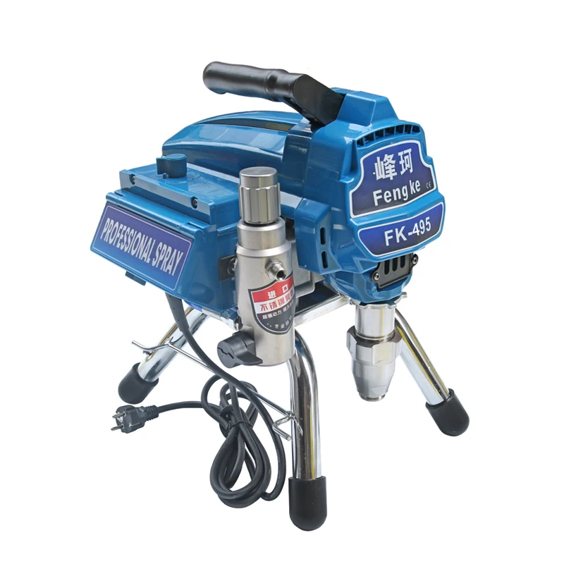 Professional Airless พ่นเครื่อง Professional Airless Spray Gun 2500W 2.5L Airless Paint Sprayer 495เครื่องจิตรกรรมเครื่องมือ