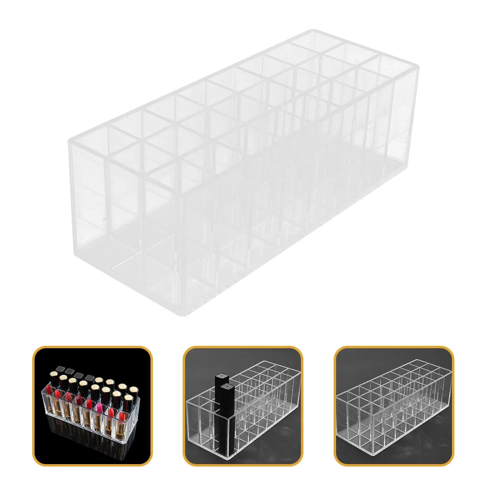 

Lipstick Storage Box Holder Gloss Display Case Organizer Bracket Compact Acrylic