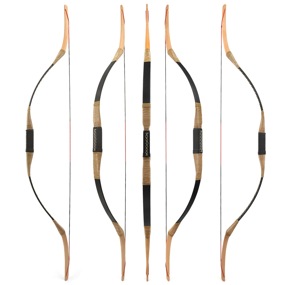 

20/25/30/35lbs Archery Split Traditional Bow Leather Grip Quick Assembly Convenient Takedown Bow Outdoor Shooting Hunting LH/RH
