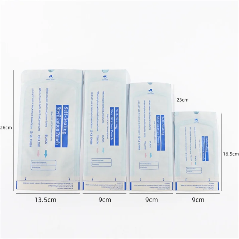 Nail Sterilization Bag Pre-folded Design Disposable Bag Dust Brush Seal Nail Supplies And Manicure Tools Nail Art