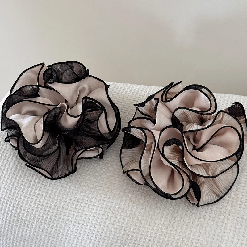 

Аксессуары для волос для девочек и женщин, резинки для волос, резинки, эластичные, популярные, ведущие, модные, большие, KPOP Fascinators 2025