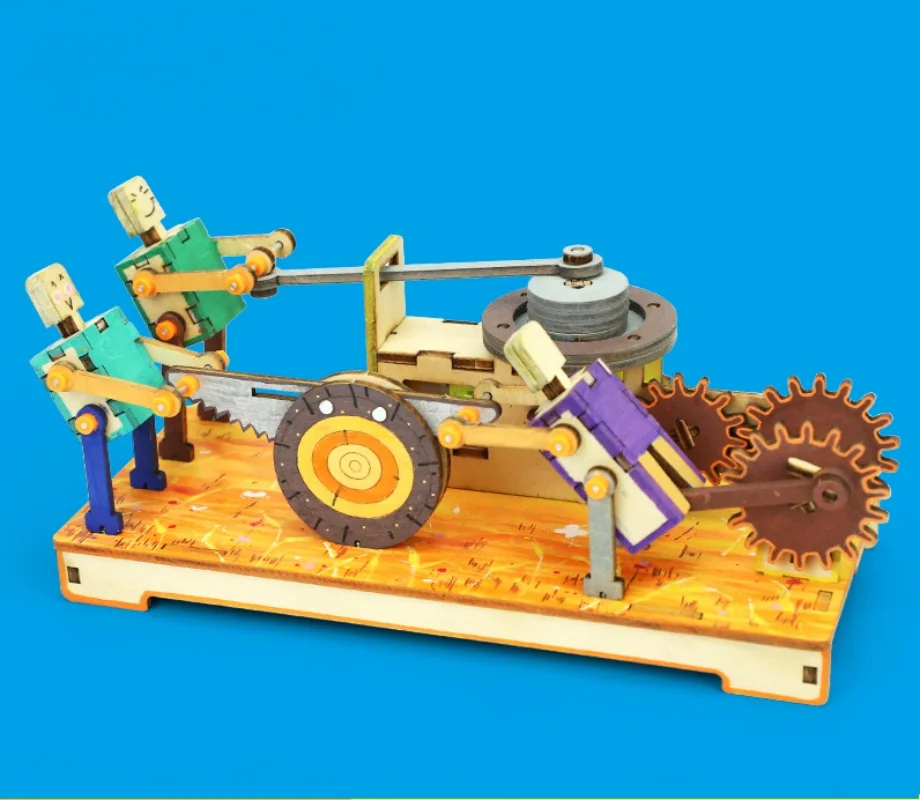 لتقوم بها بنفسك مجموعة مواد تجربة العلوم الملونة طحن كهربائي لشخصيات خشبية منشار ألعاب أطفال G349 #3