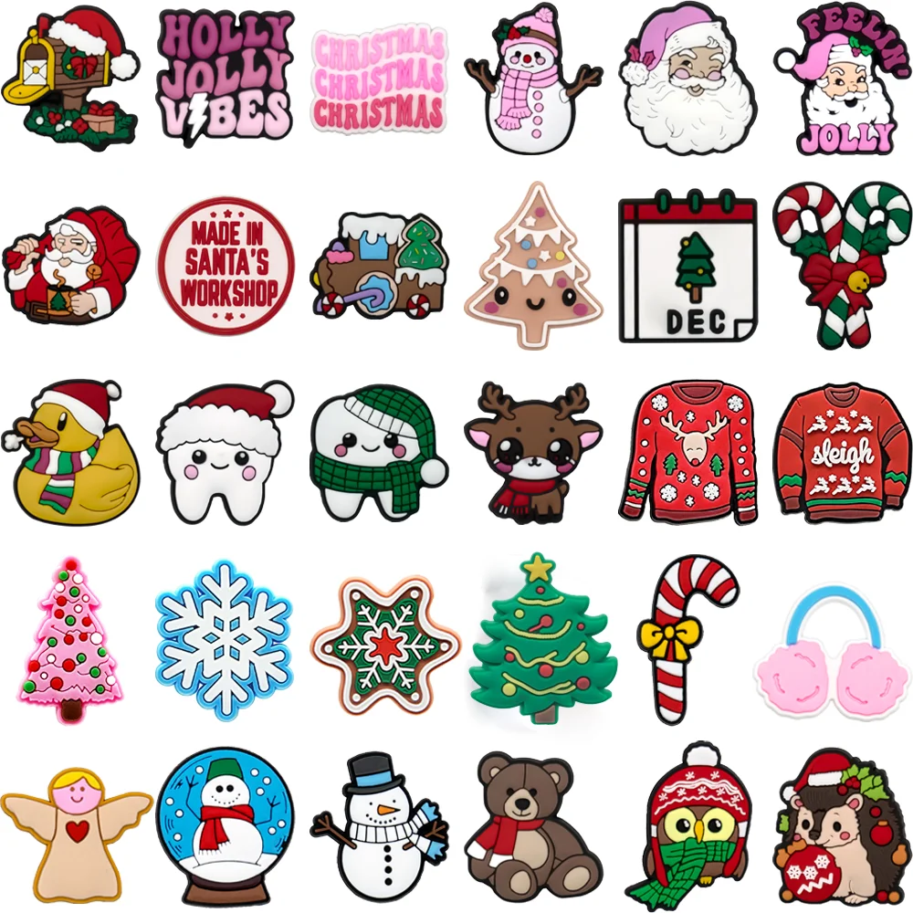 kawaii-рождественские-подвески-для-обуви-для-детей-1-30-шт-аксессуары-в-виде-снеговика-из-ПВХ-булавки-для-обуви-украшения-с-пряжкой-для-сабо-для-персонала-Санты