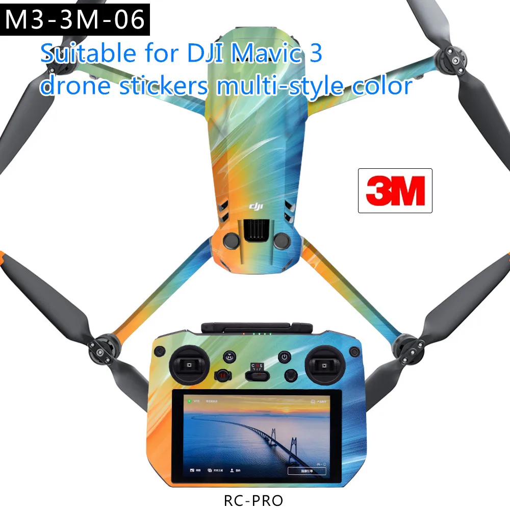 dji-mavic-3-drone-3m-sticker-full-surrounding-pvc-sticker-body-color-skin-for-dji-mavic-3-quadcopter-rc-with-screen-accessories