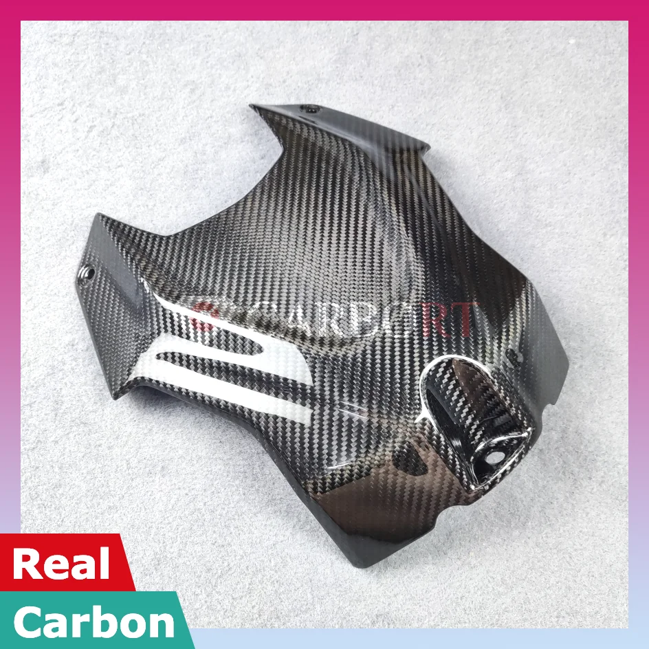 Für BMW S1000RR Carbon Fuel Gas Tank Vorne Top Obere Abdeckung Verkleidung 2019 2020 2021 2022 Shroud Gugel Schutz panel Teile