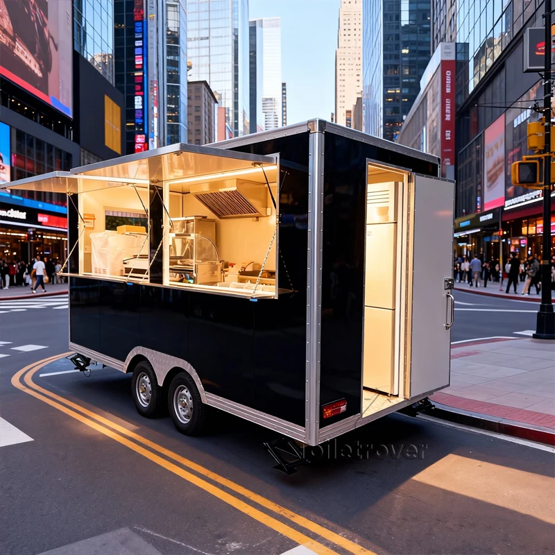 

Многофункциональный полностью оборудованный передвижной фуд-трейлер для уличных мероприятий и кейтеринга